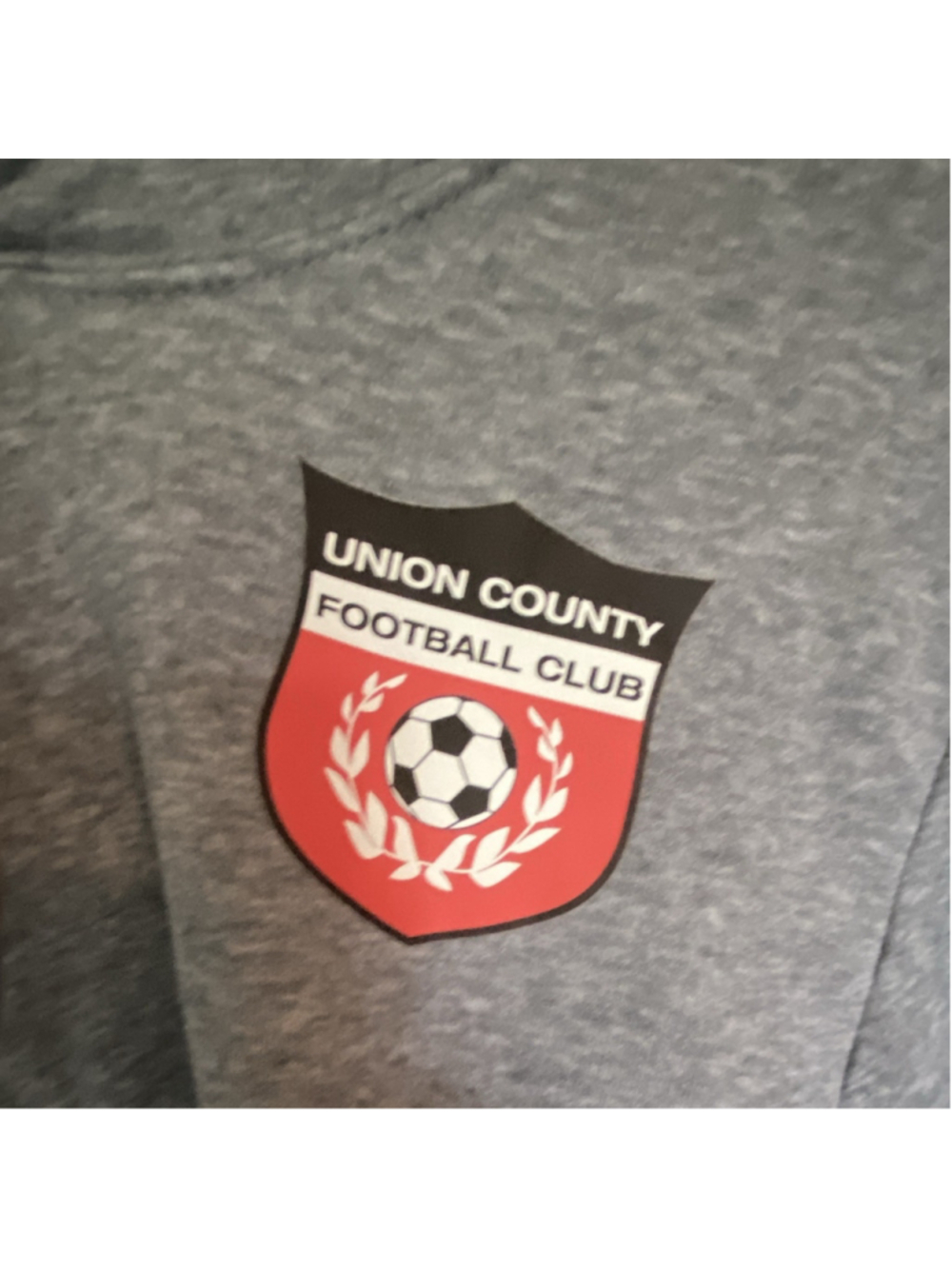 PUMA Union County Football Club Soccer Hoodie Gray Pullover Sweatshirt Size S - Picture 5 of 7